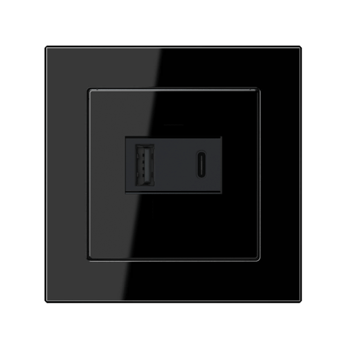 Розетка USB Jung A-Creation черный