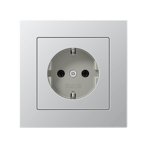 Розетка із з/к Jung A-Creation алюміній