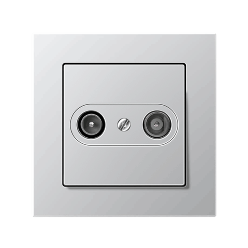 Телевізійна розетка прохідна Jung A-Creation алюміній