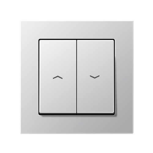 Выключатель 2-кл для жалюзи Jung A-Creation алюминий