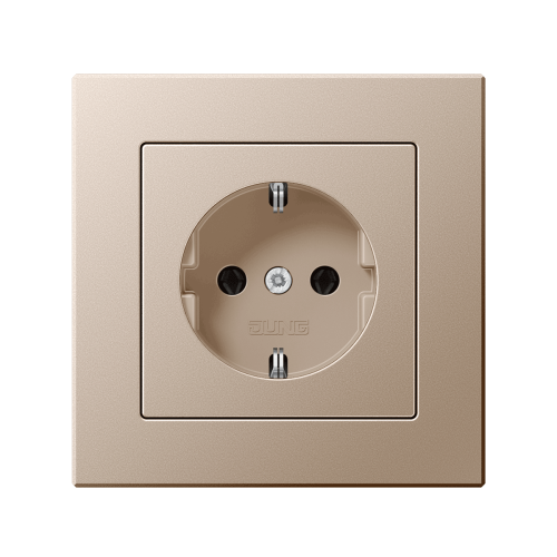 Розетка із з/к Jung A-Creation шампань