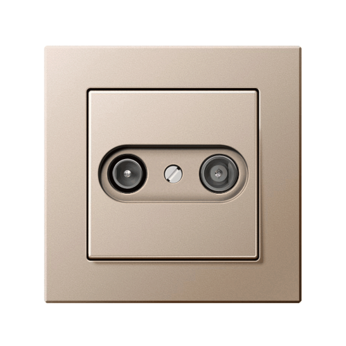 Телевізійна розетка кінцева Jung A-Creation шампань