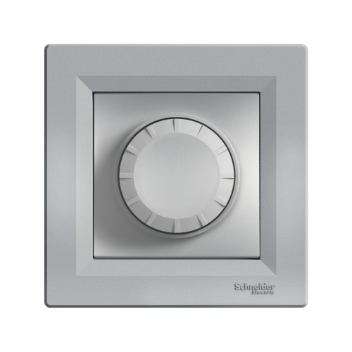 Світлорегулятор поворотний з підсвічуванням 40-600 Вт. SE Asfora EPH6500161 алюміній