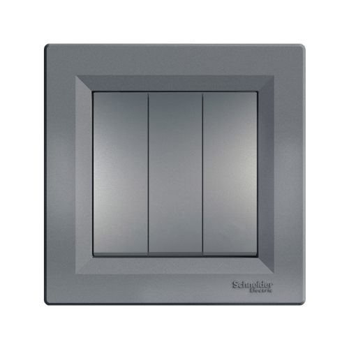 Вимикач 3-кл SE Asfora EPH2100162 сталь