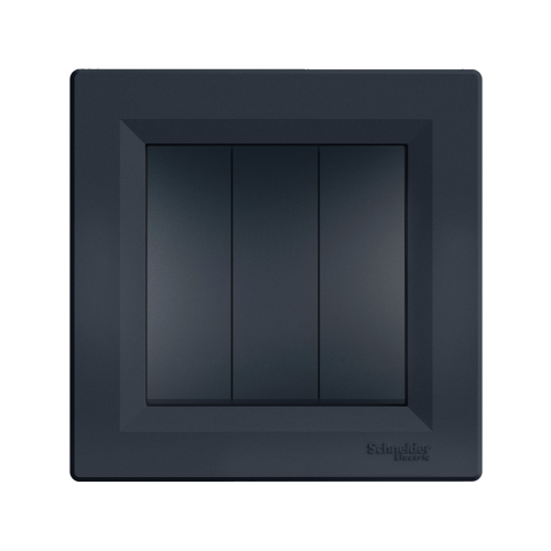 Вимикач 3-кл SE Asfora EPH2100171 антрацит