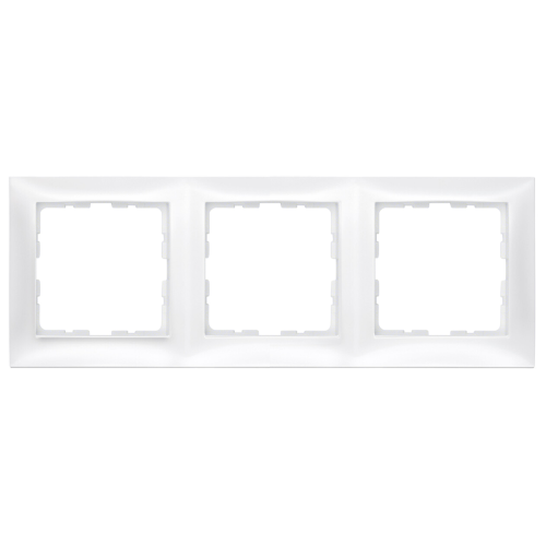 Рамка 3-м, горизонтальна Berker S.1 полярна білизна