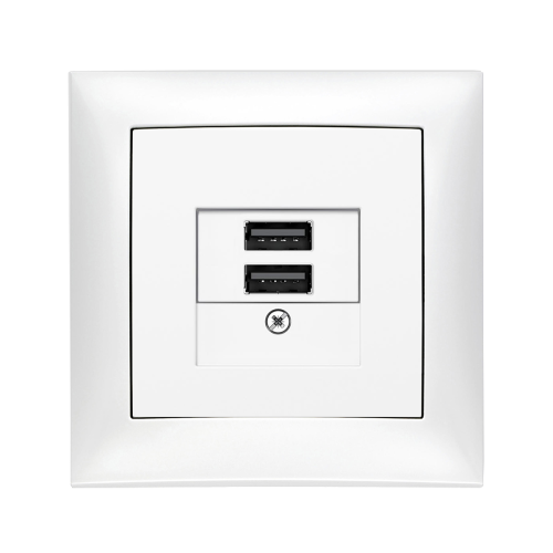 Розетка USB Berker S.1 полярна білизна