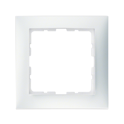 Рамка 1-м, горизонтальна Berker S.1 полярна білизна matt