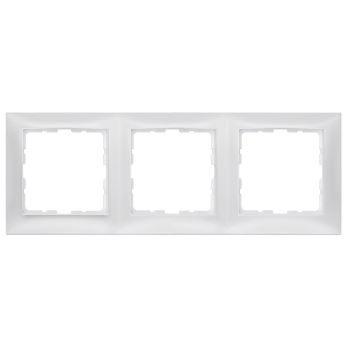 Рамка горизонтальная 3-я Berker S.1 полярная белизна matt