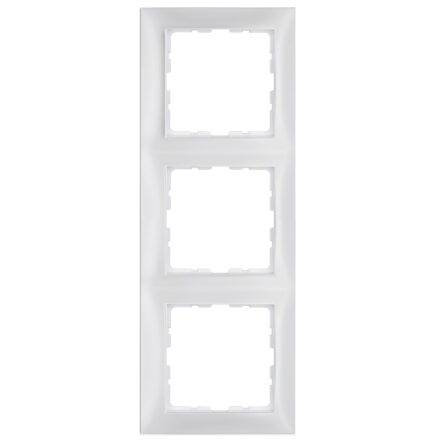 Рамка вертикальная 3-я Berker S.1 полярная белизна matt