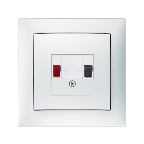 Аудио-розетка Berker S.1 полярная белизна matt