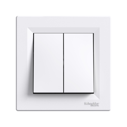 Перемикач 2-клавішний SE Asfora EPH0600121 білий
