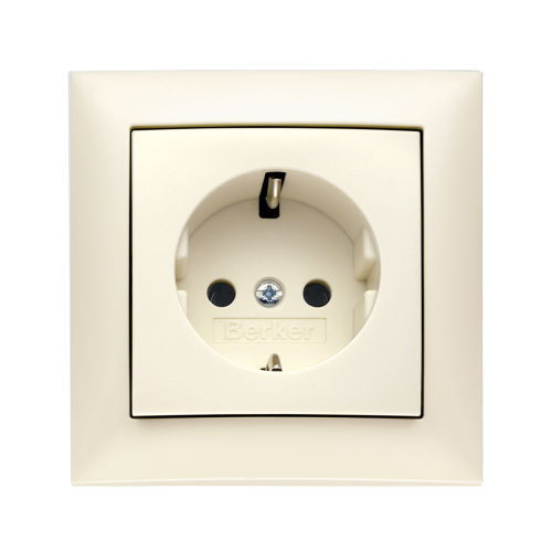 Розетка с з/к Berker S.1 белый