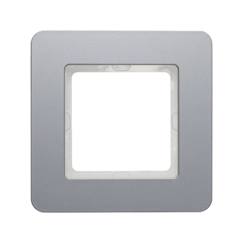 Рамка горизонтальная 1-я Berker Q.7 алюминий металл