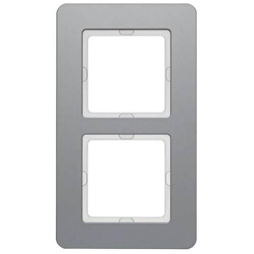 Рамка вертикальна 2-а Berker Q.7 алюміній метал