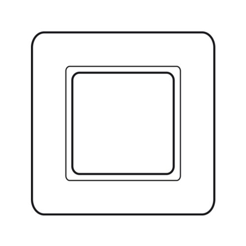 Рамка горизонтальная 1-я Berker Q.7 стекло / полярная белизна