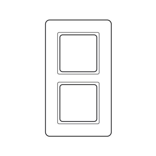 Рамка вертикальная 2-я Berker Q.7 стекло / полярная белизна