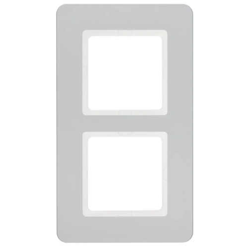 Рамка вертикальна 2-а Berker Q.7 алюміній