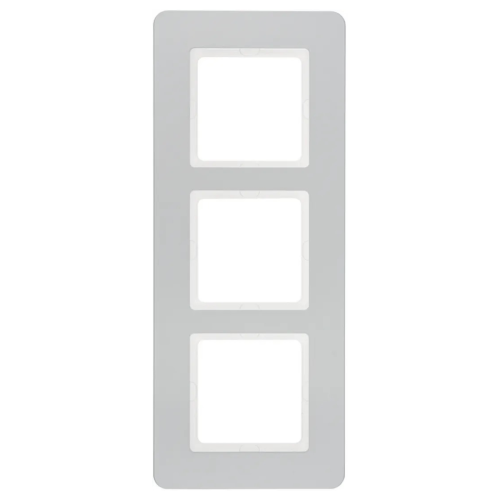 Рамка вертикальная 3-я Berker Q.7 алюминий