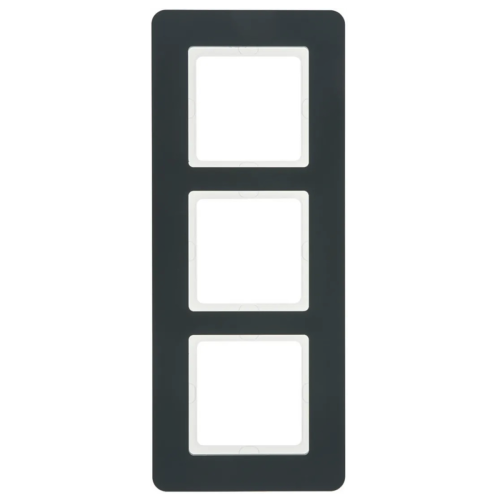 Рамка вертикальная 3-я Berker Q.7 антрацит