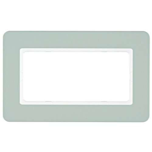 Рамка горизонтальная 1-я с большим отверстием Berker Q.7 зеленый базальт