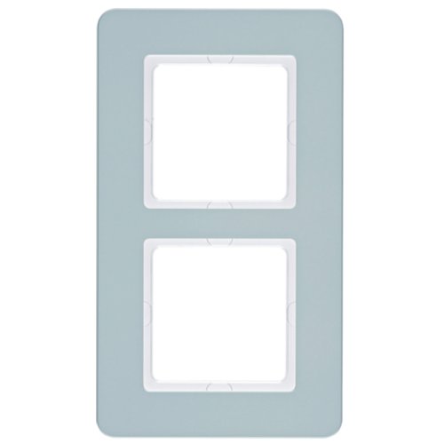 Рамка вертикальна 2-а Berker Q.7 синя галька