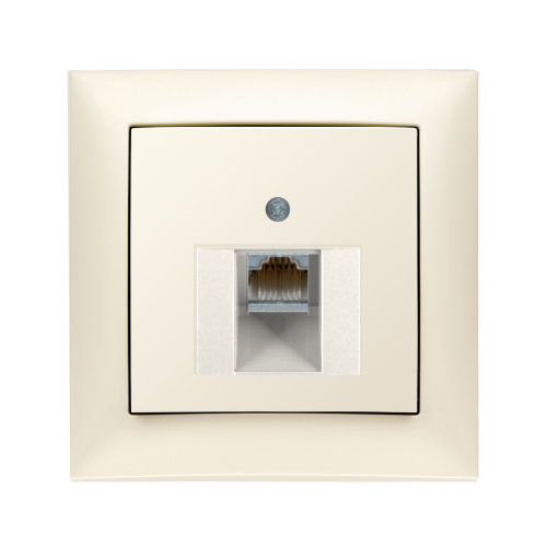 Розетка комп'ютерна RJ45 кат.6 UTP Berker S.1 білий