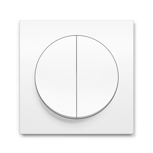 Вимикач 2-кл Berker R.3 полярна білизна