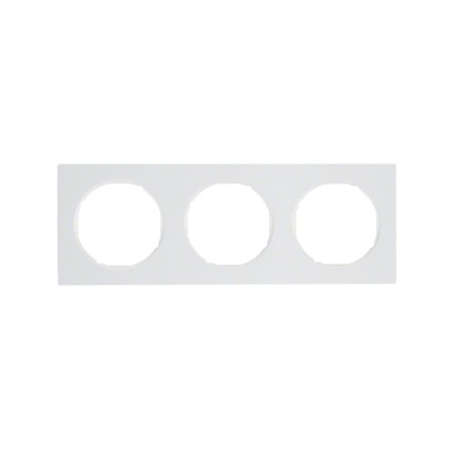 Рамка горизонтальна 3-м Berker R.3 полярна білизна
