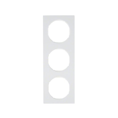 Рамка вертикальна 3-м Berker R.3 полярна білизна