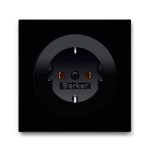 Розетка із з/к Berker R.3 чорний