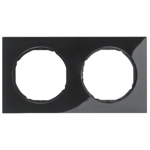 Рамка горизонтальна 2-м Berker R.3 чорний