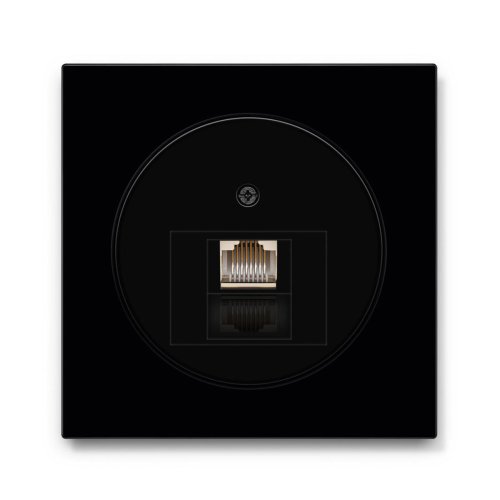 Компьютерная розетка 1-а Berker R.3 чёрный