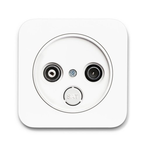 Телевізійна розетка кінцева Berker R.1 полярна білизна