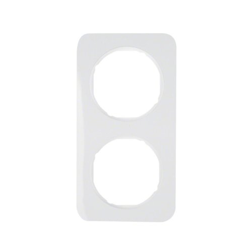 Рамка вертикальная 2-я Berker R.1 полярная белизна