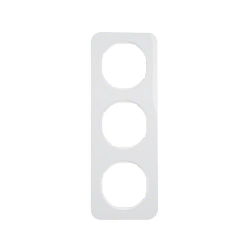 Рамка вертикальная 3-я Berker R.1 полярная белизна