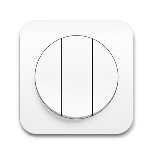 Вимикач 3-кл Berker R.1 полярна білизна