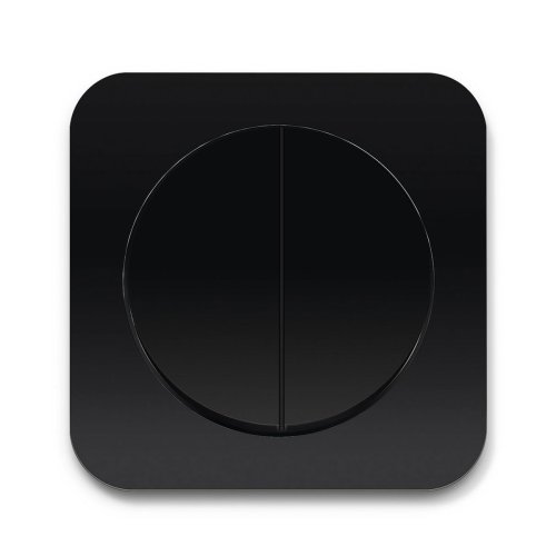 Вимикач 2-кл Berker R.1 чорний