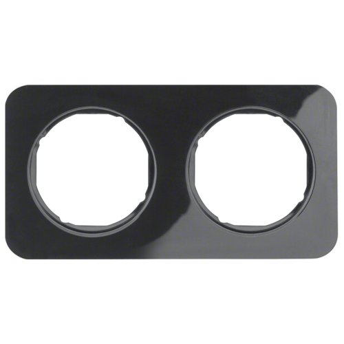 Рамка горизонтальна 2-м Berker R.1 чорний