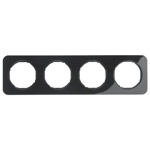 Рамка горизонтальная 4-я Berker R.1 чёрный