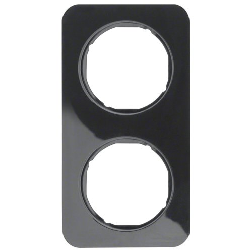 Рамка вертикальна 2-м Berker R.1 чорний