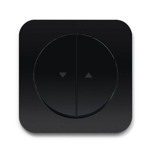 Выключатель 2-кл для жалюзи Berker R.1 чёрный