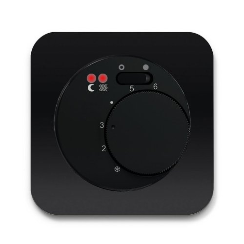 Терморегулятор для теплого пола Berker R.1 чёрный