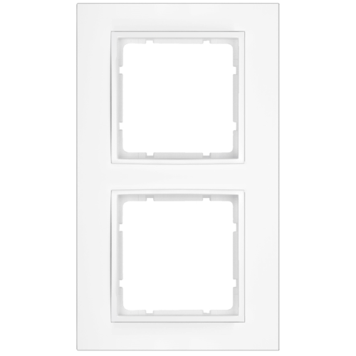 Рамка вертикальная 2-я Berker B.7 полярная белизна