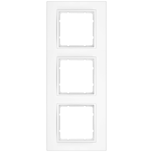 Рамка вертикальная 3-я Berker B.7 полярная белизна