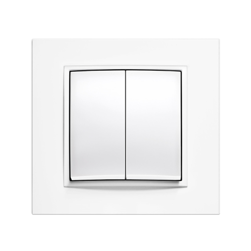 Кнопка 2-кл Berker B.7 полярна білизна