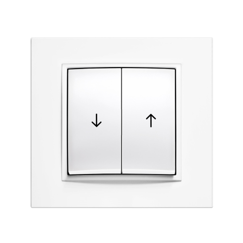 Выключатель 2-кл для жалюзи Berker B.7 полярная белизна