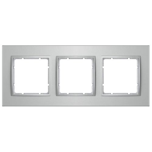 Рамка горизонтальна 3-м Berker B.7 алюміній