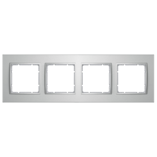 Рамка горизонтальна 4-м Berker B.7 алюміній