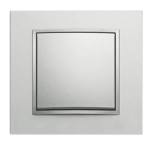 Перемикач прохідний хрестовий 1-кл Berker B.7 алюміній